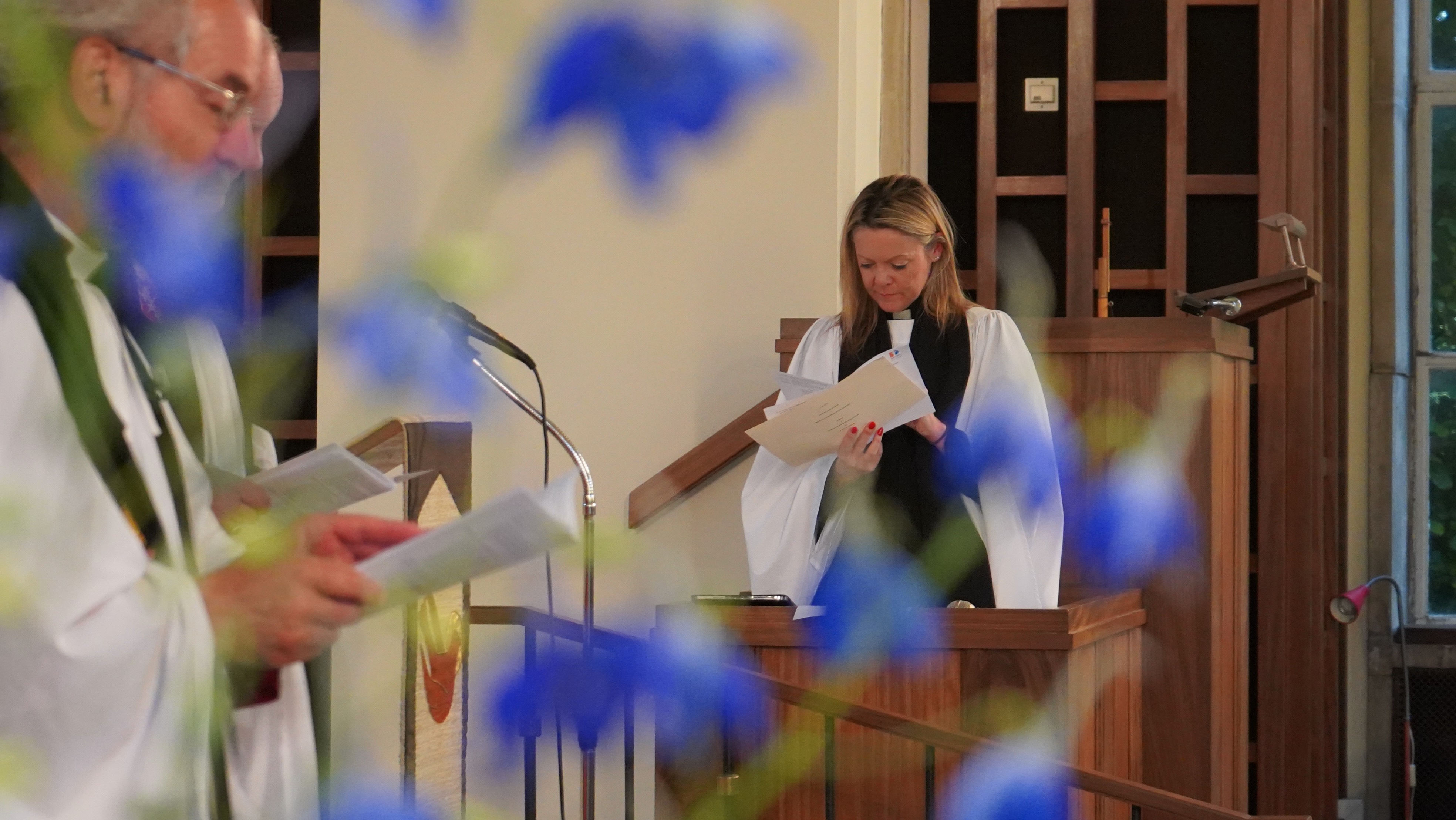 Congregation at worship